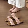 Gentle skirt slippers women's summer wear 2025 new fashionable soft flat-bottomed beach cool slippers