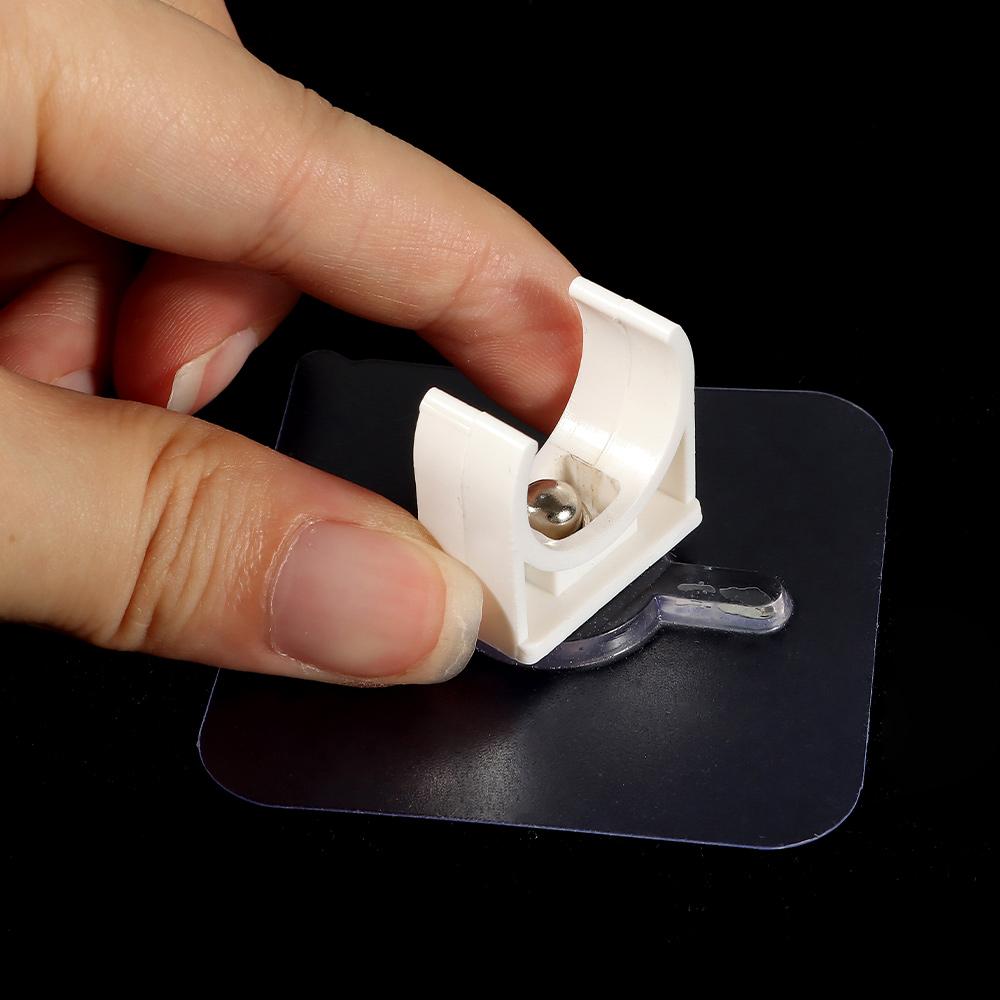 1Pc Punch-free Self-adhesive Pipe Clamp Aquarium Fish Tank Watering Adapter Water Tube Holder Garden Irrigation