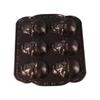 Bronze Color Skull Baking Cake Mold 6 Grids Baking Pan Bakeware Halloween Skull Cake Pan  Halloween