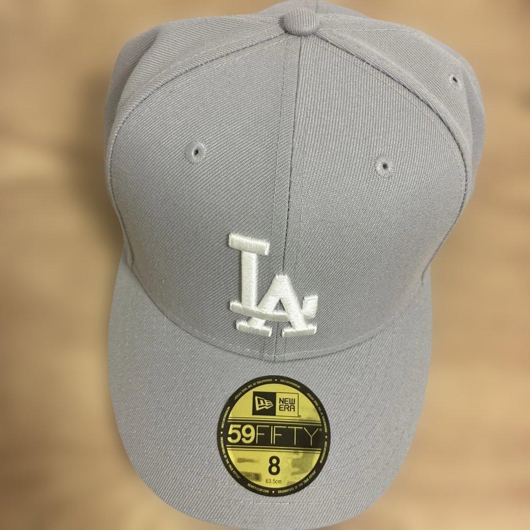 Used New Era 59FIFTY LA Dodgers Cap Gray 8