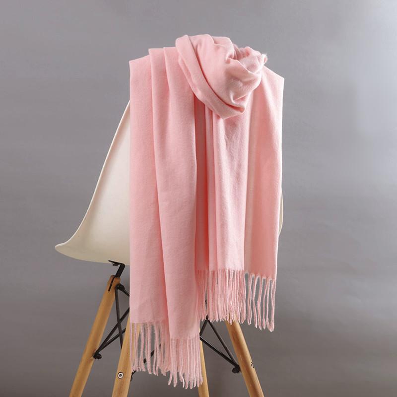 

Red Scarf Women s Autumn and Winter Camel Tassel Warm Wool Cashmere Scarf Winter Long Imitation Cashmere Scarf 200*35cm