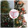 64-Grid Baubles Storage Box Folding Translucent Christmas Ball Storage Containers Dual Zipper with Lid Xmas Ornament Storage Box