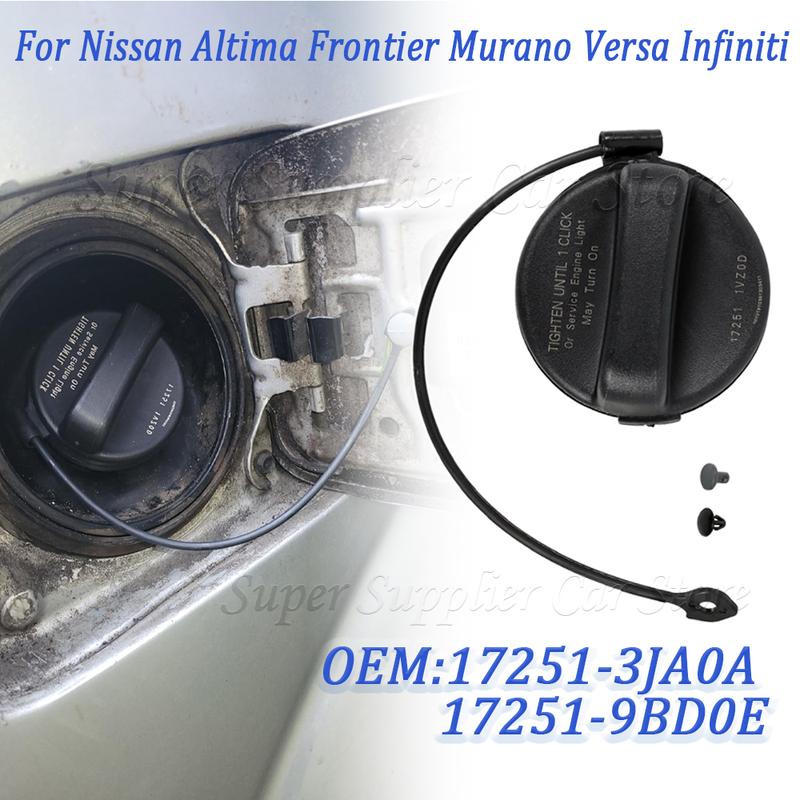 Car Fuel Tank Cover For Nissan Altima Frontier Murano Pathfinder Versa / Infiniti JX35 QX60 17251-3JA0A 17251-1VZ0D 17251-9BD0E