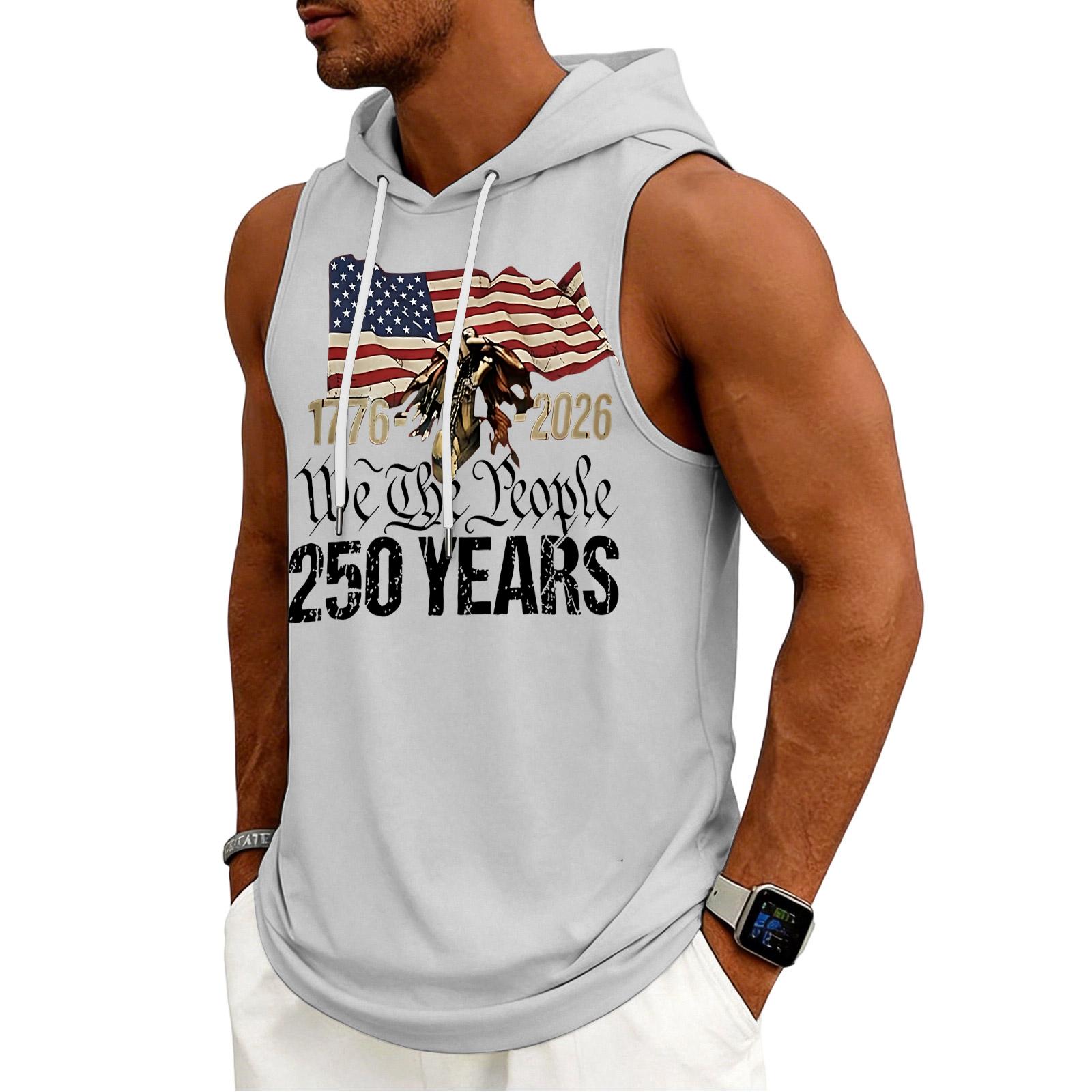 

Men s Tank Top Gym Sleeveless Hoodie Shirt Washed Sports Muscle Shirts Fitness Vest With Hood XL білий