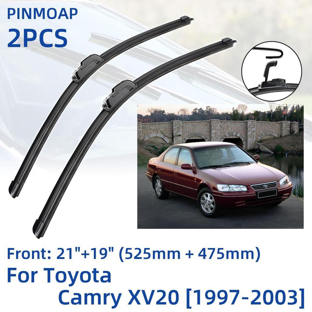 2PCS Front Windshield Windscreen Wiper Blades For Toyota Camry XV20 1997-2003 21"+19"  Window Brushes Cutter Accessories 1997 1998 1999 2000 2001 2002
