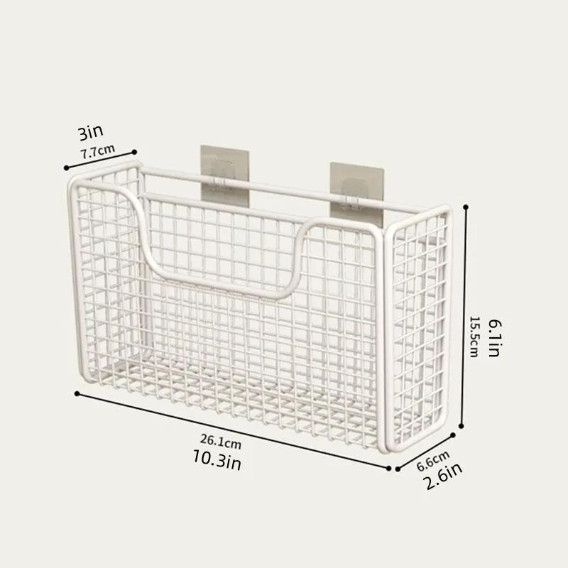 Inner Storage Rack of Cabinet Door, Non Perforated Cabinet Door, Storage Box, Iron Frame, Wall Mounted Cabinet