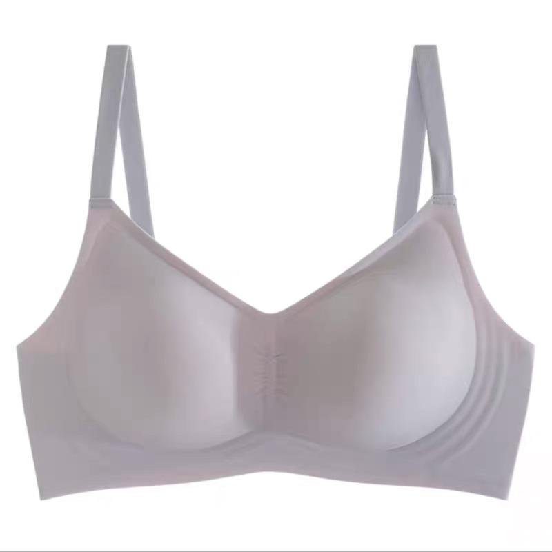 Traceless Nude Underwear, Women's Soft Support, Big Breasts, Small Thin Styles, No Steel Rings, Sub-breasts, Sports Bra Cover.