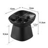 Yamazaki Eating Ceramic Pet Food Pet with Dishwasher Microwave 10558 (Yamazaki Industries) Anti-Fast Bowl, Slanted, H11.5cm, Black, W12×D12×H11.5cm,