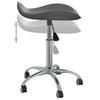 Dining Room Chair Swivel Grey Faux Leather
