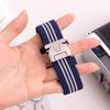 Watch Band for Apple Watch Series 10 9 8 7 SE 6 5 4 3 2 1 42mm 41mm 40mm 38mm 3-Stripe Parachute Buckle Nylon Strap