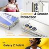 Coque pour Samsung Galaxy Z Fold 6 - Silicone Antichoc Anti Rayures Transparent Slim Coins Renforcés