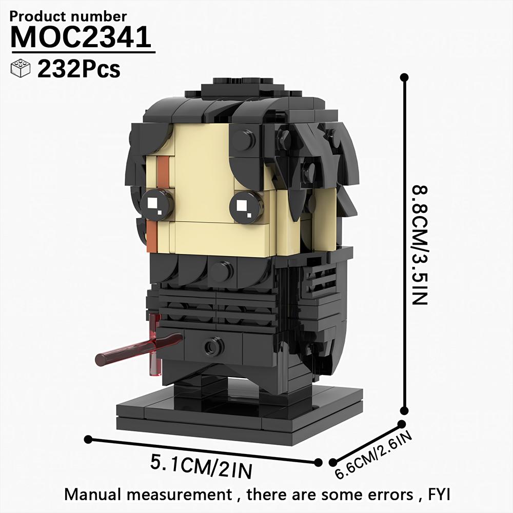 MOOXI MOC Space War Brickheadz Interstellar Sci-Fi Robot Compatible Figures Building Blocks Adults Toys For Children Gift Bricks