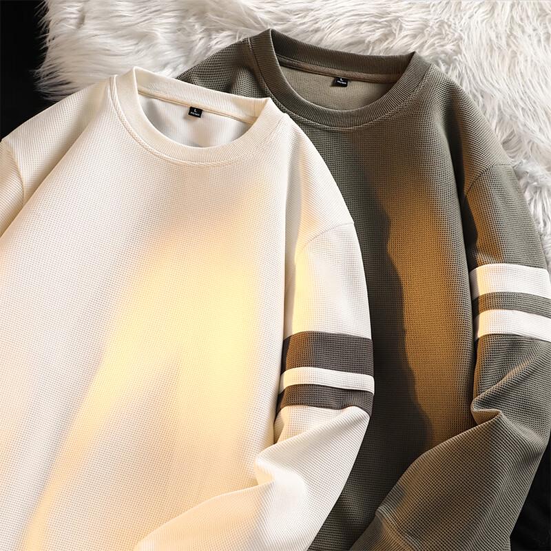 JEANSWEST LIFE Men's Color-block Crewneck Sweatshirt