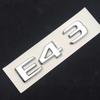 3D ABS Car Trunk Badge BITURBO 4MATIC Emblem Logo For Mercedes C43  W205 W204 E43 W213 W212 GLE43 X253 GLC43 W167 Accessories