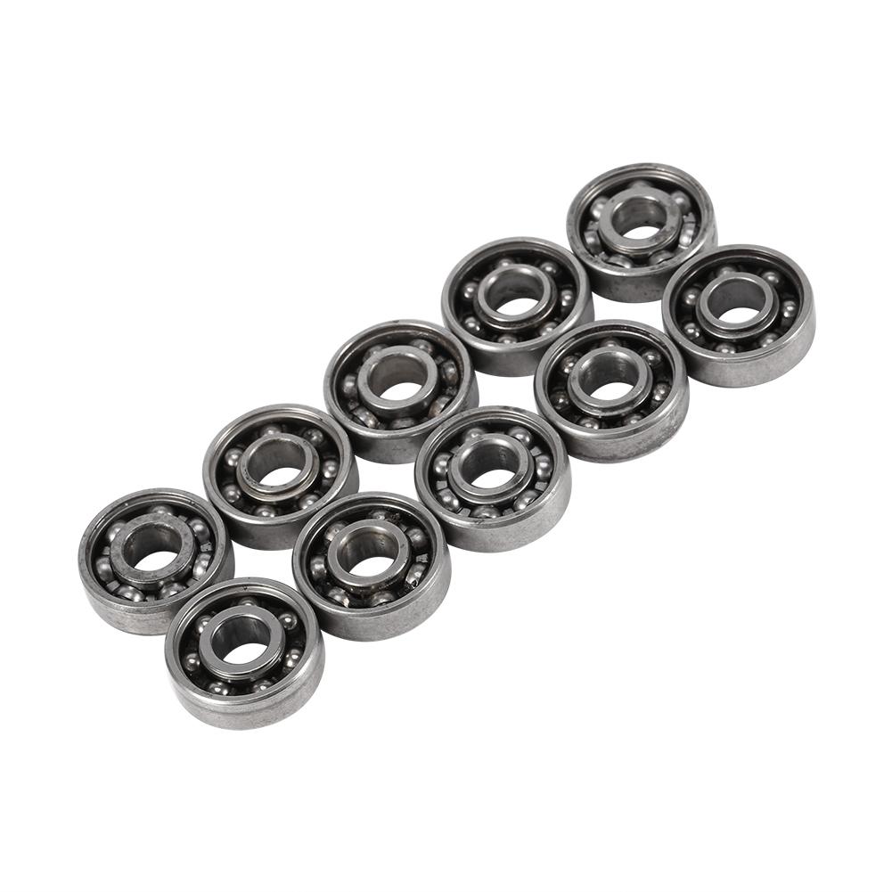 10pcs Steel Miniature 608 Ball Bearing for Fingertip Toy Spinner 8*22*7mm