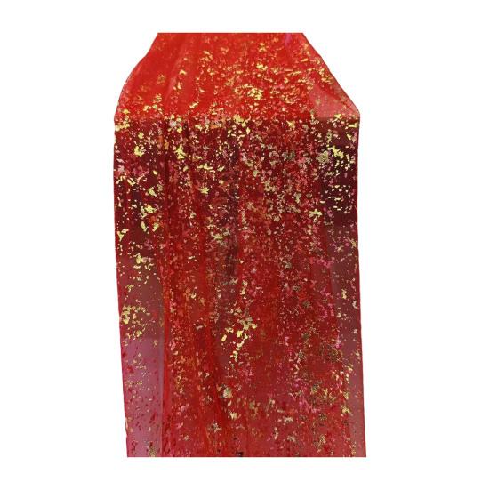 

Gauze Table Runners Sheer Chiffon Tulle Cheesecloth with Glitter Metallic Foil for Wedding 70x200cm