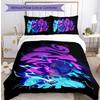 Sonic the Hedgehog Pattern Printed 3PCS Bedding Set, Soft Skin-Friendly Washable Duvet Cover & Pillowcases Set