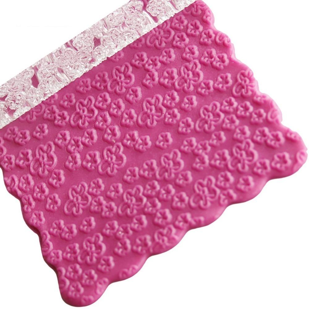 Acrylic Fondant Rolling Pin Non Stick Engraving Rolling Pin Fondant Decorating
