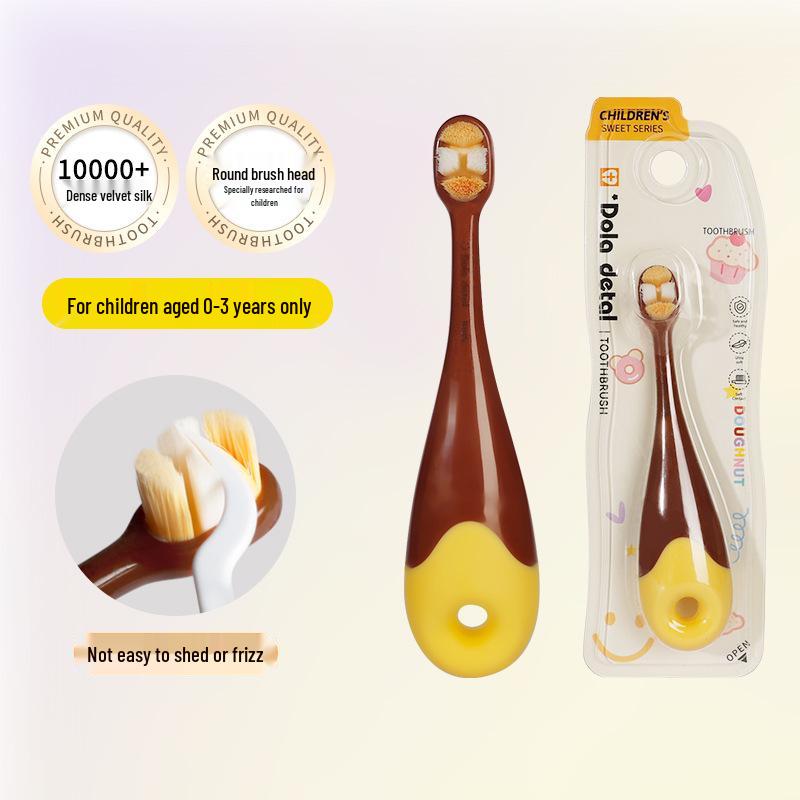 Детская антибактериальная ультрамягкая зубная щетка - Бережная чистка молочных зубов малыша, Семейная упаковка