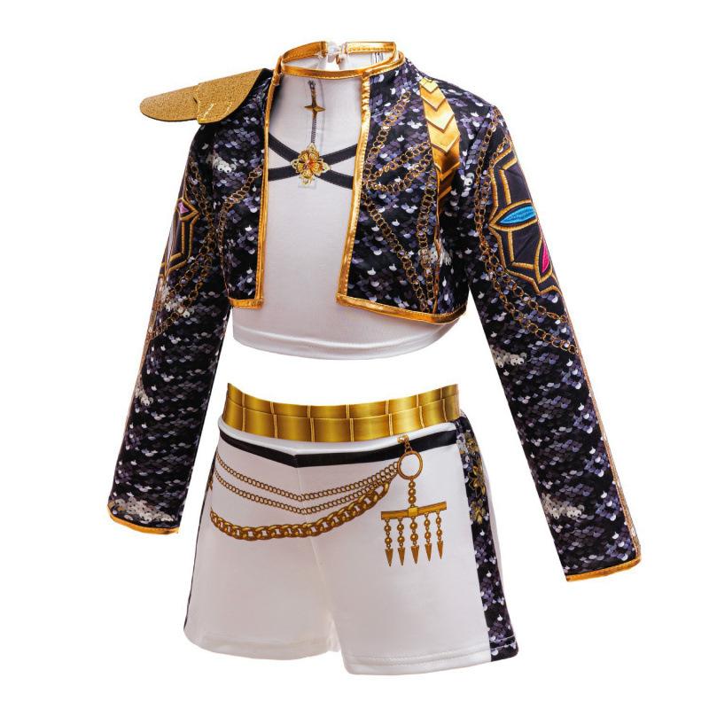 Costume da Strega Cacciatrice Lumine per Bambini KPOP Performance Halloween Anime Cosplay