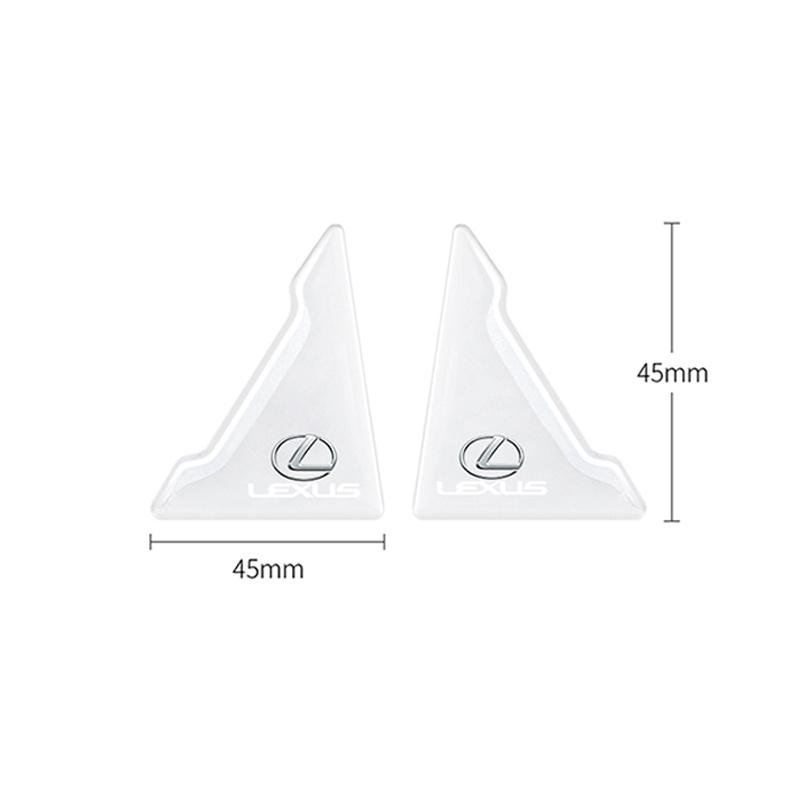 2/4Pcs Silicone Car Door Corner Cover Anti-scratch Stickers For Lexus GS IS LS500h ES260 ES300h RX350h NX260 UX260 LM LC RZ450e