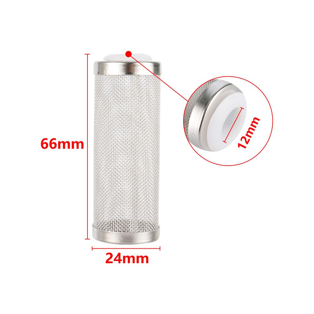 2 PCS 12/16mm Stainless Steel Mesh Filter Garden Hose Filter Aquarium Water Inlet Filter Fish Tank Filter Guard