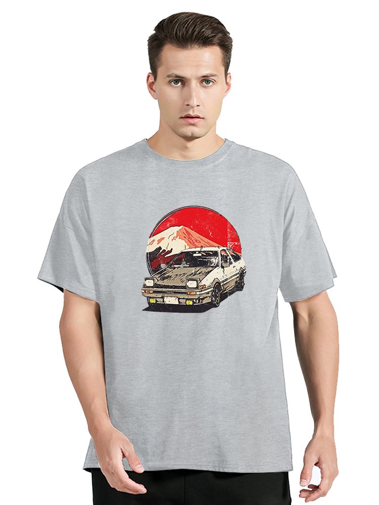 ZX Tee Drift Japanese Anime AE86 Initial D T-shirt JDM Car T Shirt Men Women Moletom Tops Graphic Clothing Oversized Tshirt