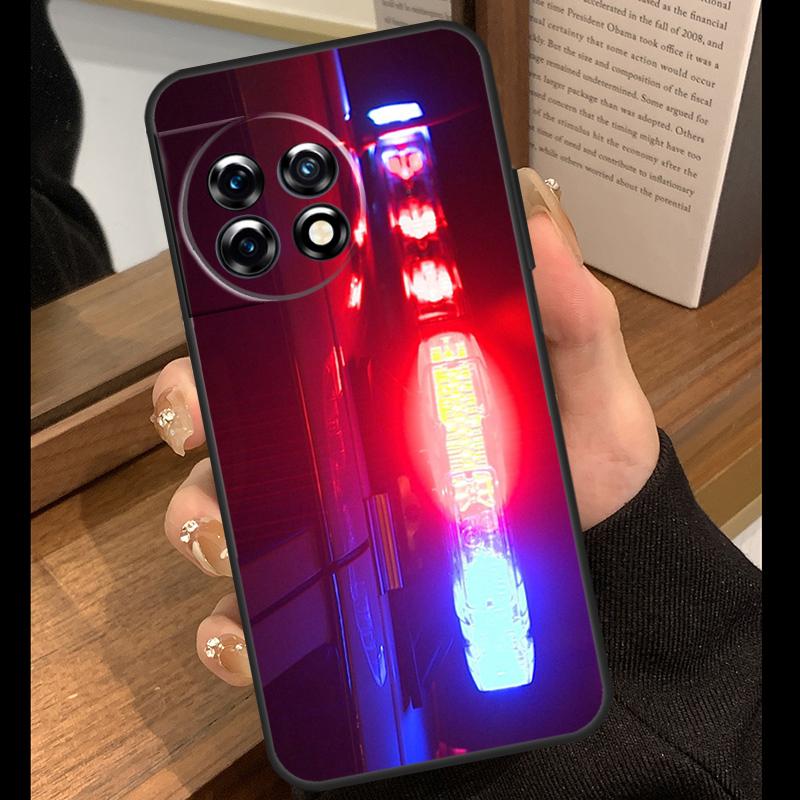 Police Cars Light At Night Case For OnePlus Nord 5 CE 2 3 4 Lite N20 N30 OnePlus 15 R 13R 12R 10T 13T 10 11 12 13 Cover