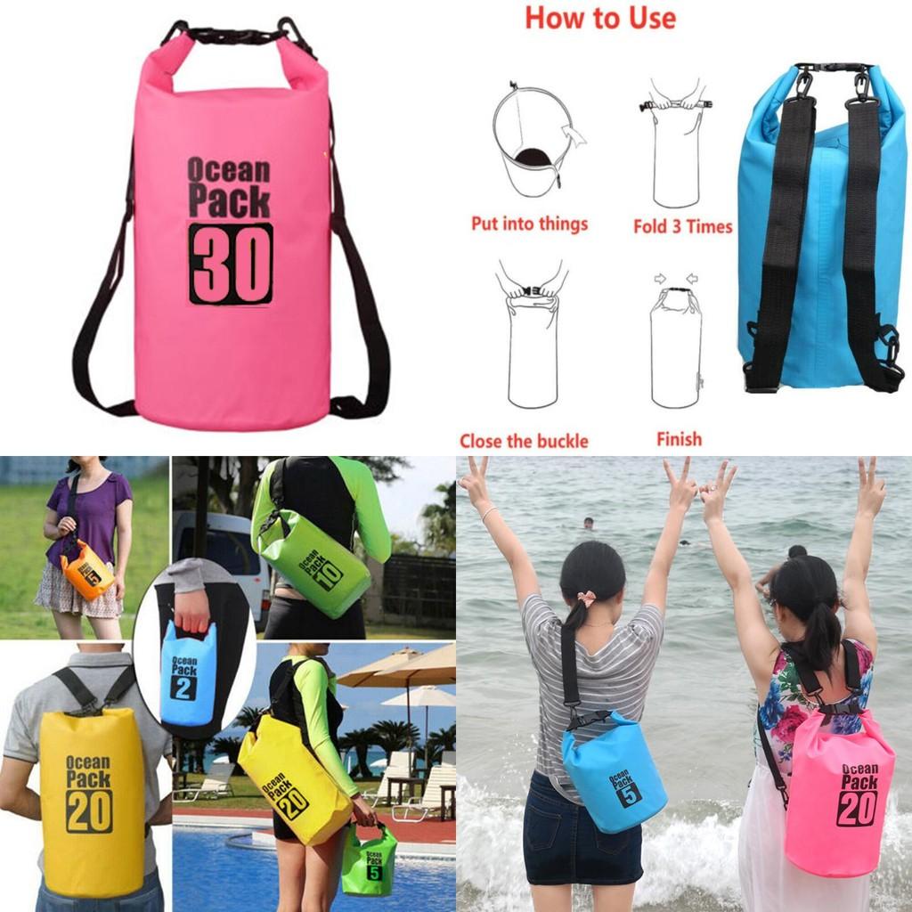 Colorful And Adjustable Waterproof Dry Bag With Premium Craftsmanship For Outdoor Activities