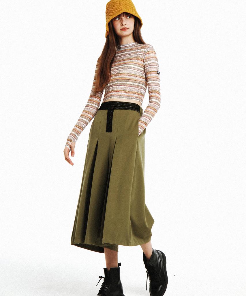 PALETTE Wide Sk Pants (Olive)