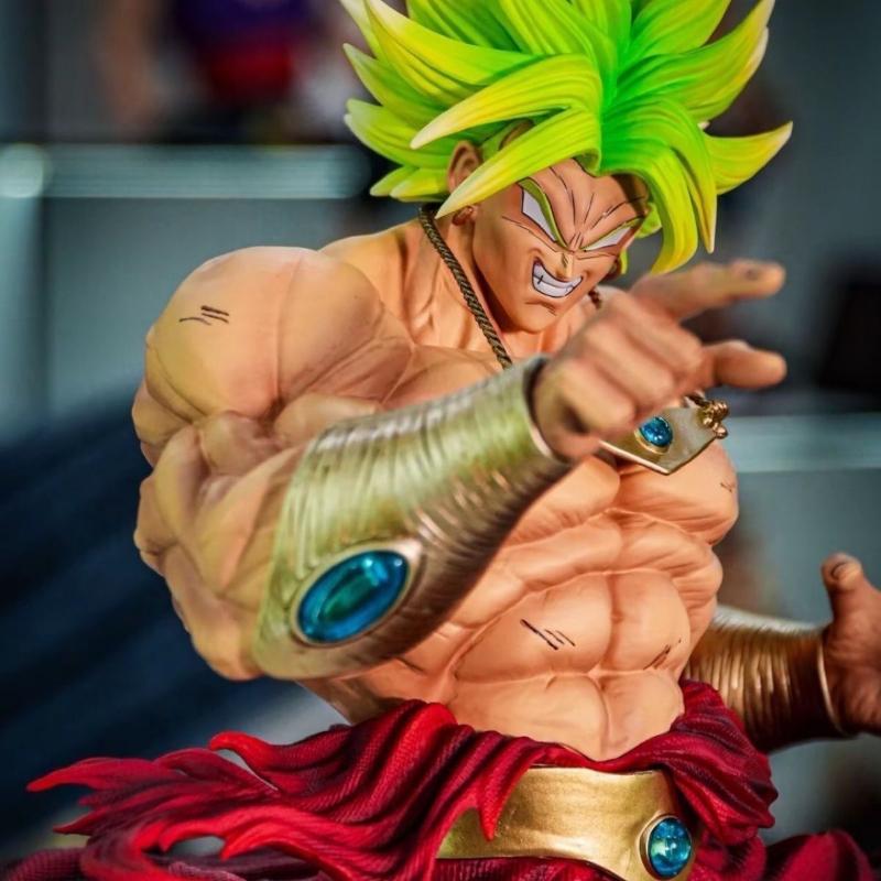 CK&Jt Statue Dragon Ball Z Broly Figure Ssj3 Broly Super Saiyan PVC Action Figures 27cm/19.69inch Collection Mode Toys Gifts