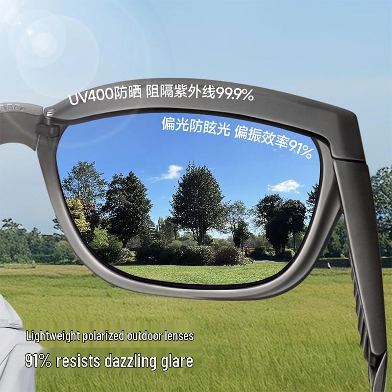 Beneunder Unisex Foldable Polarized Over-Glasses Sunglasses