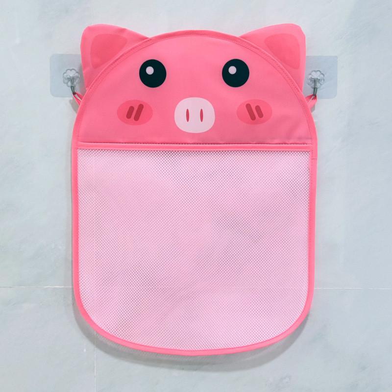 Childrens Bathroom Mesh Storage Bag Waterproof Hanging Toy Organizer For Bathtub Use