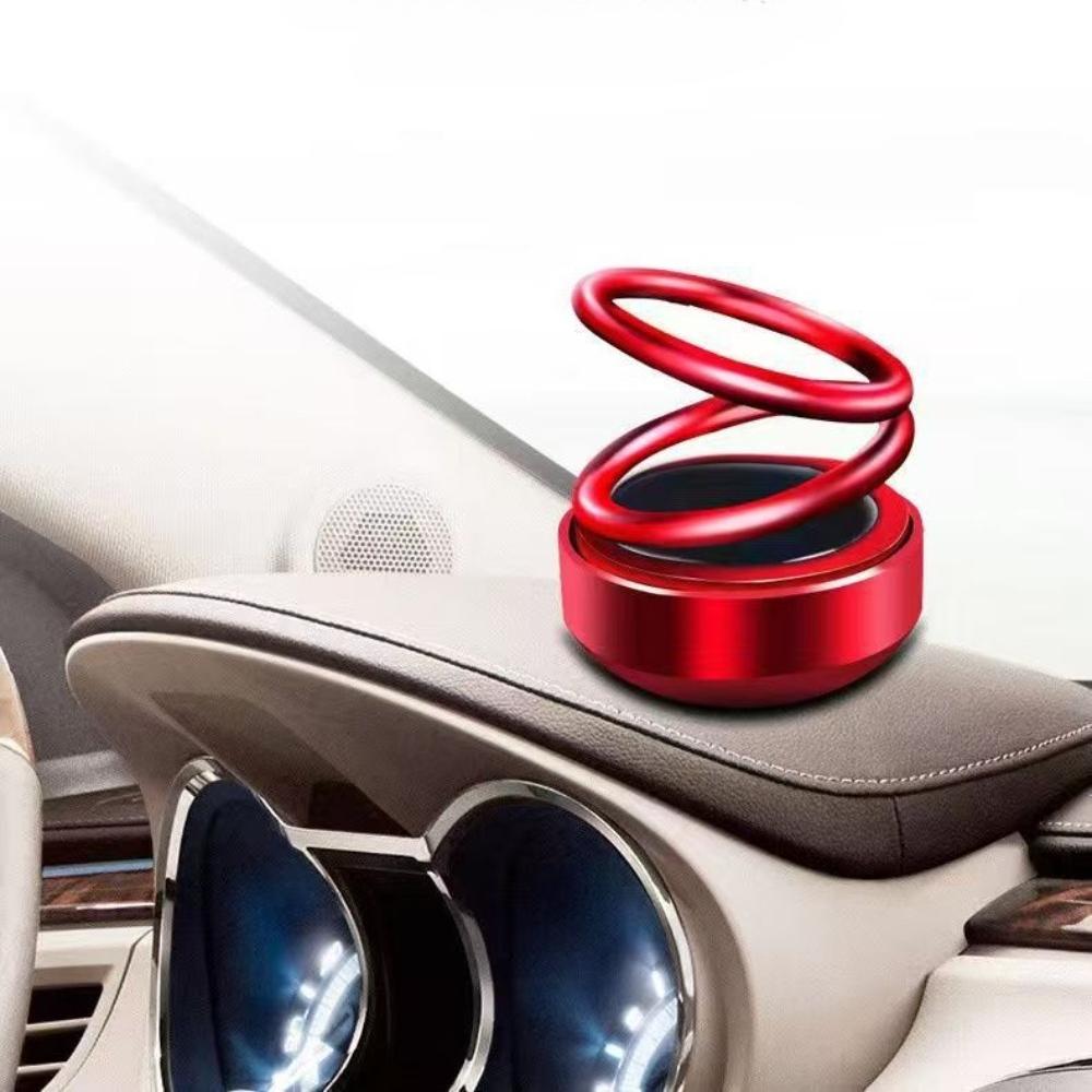 Portable Kinetic Molecule Mini Heater Windshield Defroster Winter Healthy Fragrant Solar Powered Dual Ring Suspended Ornament