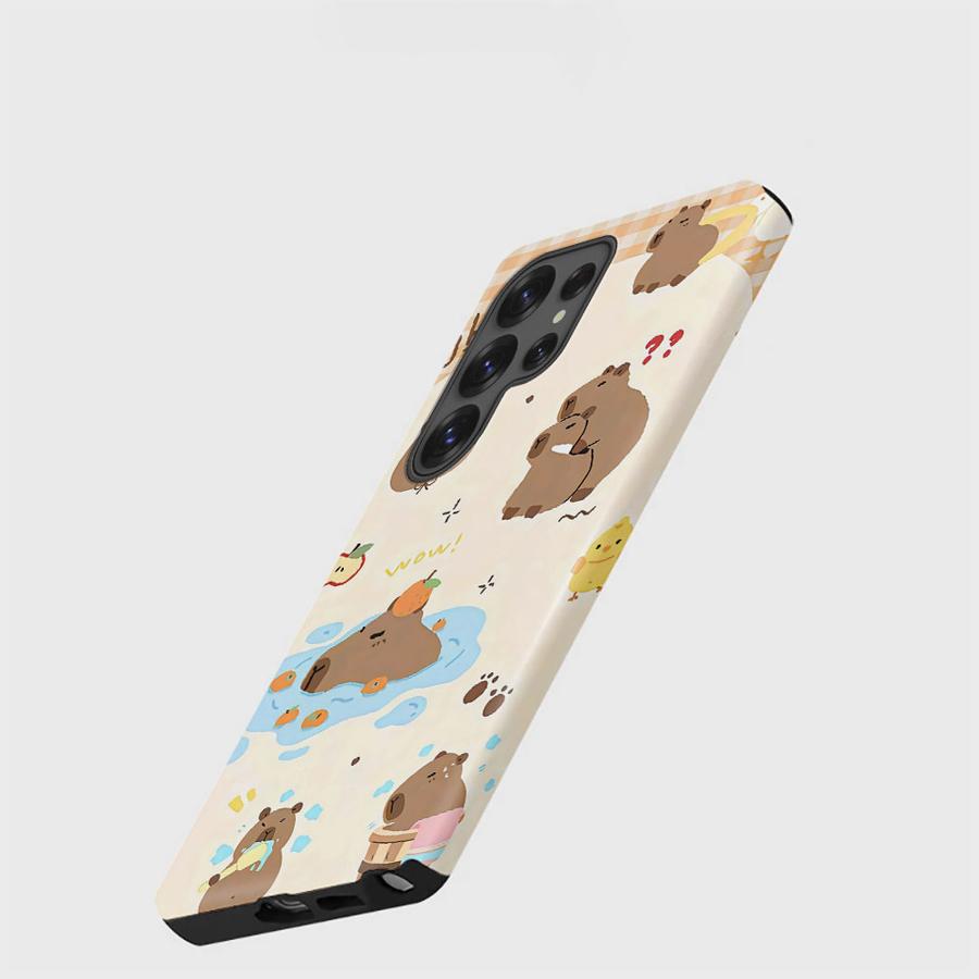 Capybara Cute Cool Soft Cover Capa Phone Case for Samsung Galaxy S25 A16 S25Ultra A36 S20 FE S23 S24 Ultra A56 S23Ultra A26