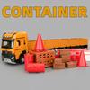 1:32 Extended Roadblock Transport Truck Crane Model Toy Alloy Diecast Door Opened Engineering Vehicle Models Collection Gift Boy