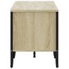 TV Stand in Sonoma Oak Finish 122 x 34 x 41 cm Particleboard