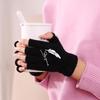 Fingerless Wool Gloves: Touchscreen-Compatible Knitted Cycling Gloves for Autumn and Winter Warmth