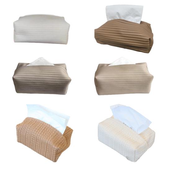 Tissue Box Cover Large Capacity Rectangular Paper Holder Easy To Fill Decorative Tissue Holder Table Decoration