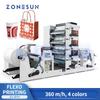 Mașină de tipar flexografic ZS-RY4 Presă Flexo Mașină de tipar flexografic pentru etichete Mașină de tipar flexografic cu 4 culori