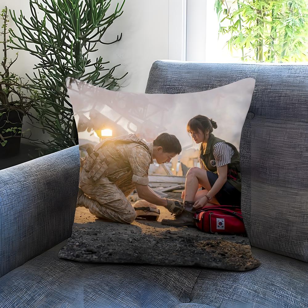 TV series D-Descendants of the SunS Cushion Cover Comfortable Reversible Pillow Cover Ideal for Car Sofa Bedroom & Beyond