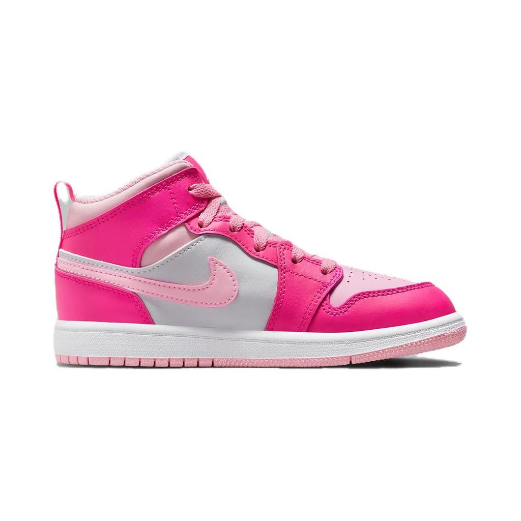 Jordan 1 Mid White Fierce Pink PS FD8781-116