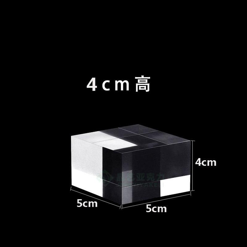 1PC Acrylic Square Display Block Clear Polished Acrylic Cube Solid Display Riser Stand for Jewelry Perfume Collection Figures