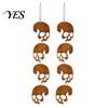 Retro Halloween Decoration Skull Hanging Ornaments, Metal Garden Sign, Decorative Fun Yard Sign Shaped Tags for Indoor Outdoor Decor Festive