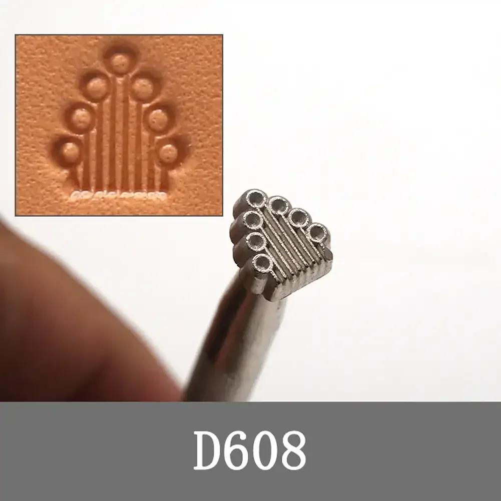 Carving Leather Craft Stamps Kit Metal Leather Working Saddle Making Tools Leather Stamping Solid DIY Printinting Craft Supplies