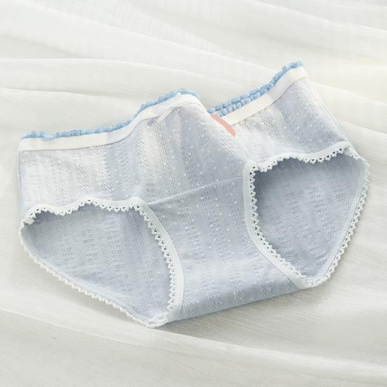 5 Pcs Women's Cotton Briefs Mid Rise Full Coverage Ladies Panties Floral Print