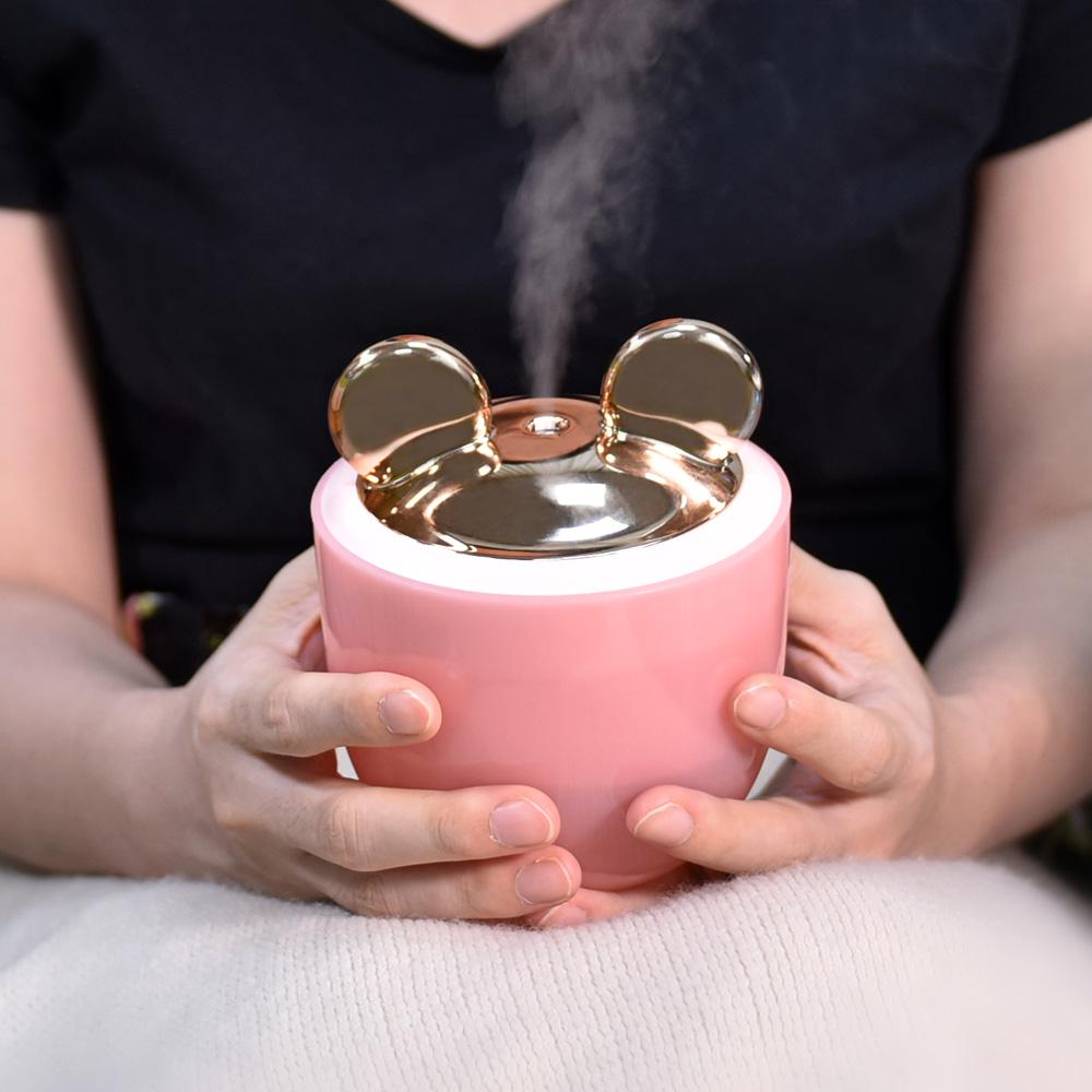 350ml Cute Cartoon Shape Mini Air Humidifier Aroma Ddiffuser for Car Office Home Tabletop