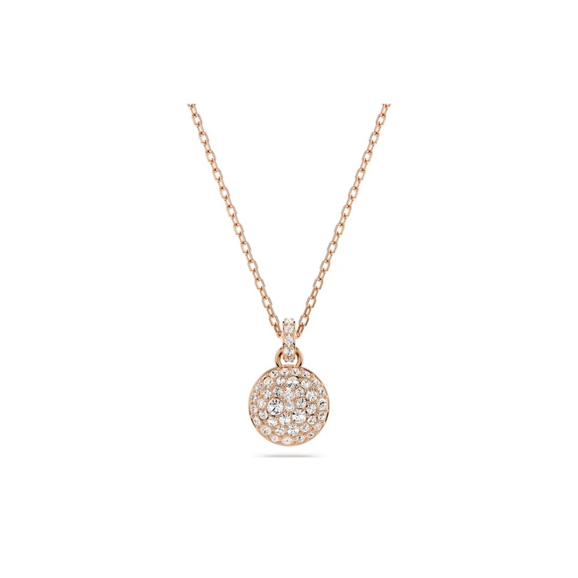 

Swarovski Sublima Meteorite Pattern Pendant Necklace Women necklace Rose-Gold 5683450 Box