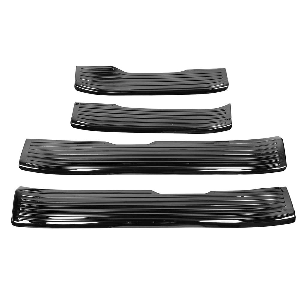 4PCS Door Sill Scuff Plate Guard Protector Trim Stainless Steel Polished Self Adhesive for 2024