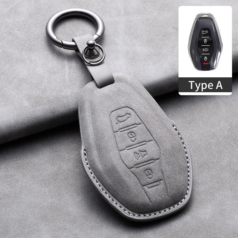 

Leather Car Smart Key Case Cover For Chery Jetour X70 X70plus X70M X90 X90plus X95 Plus X95pro L9 Pro Key Shell Fob Accessories